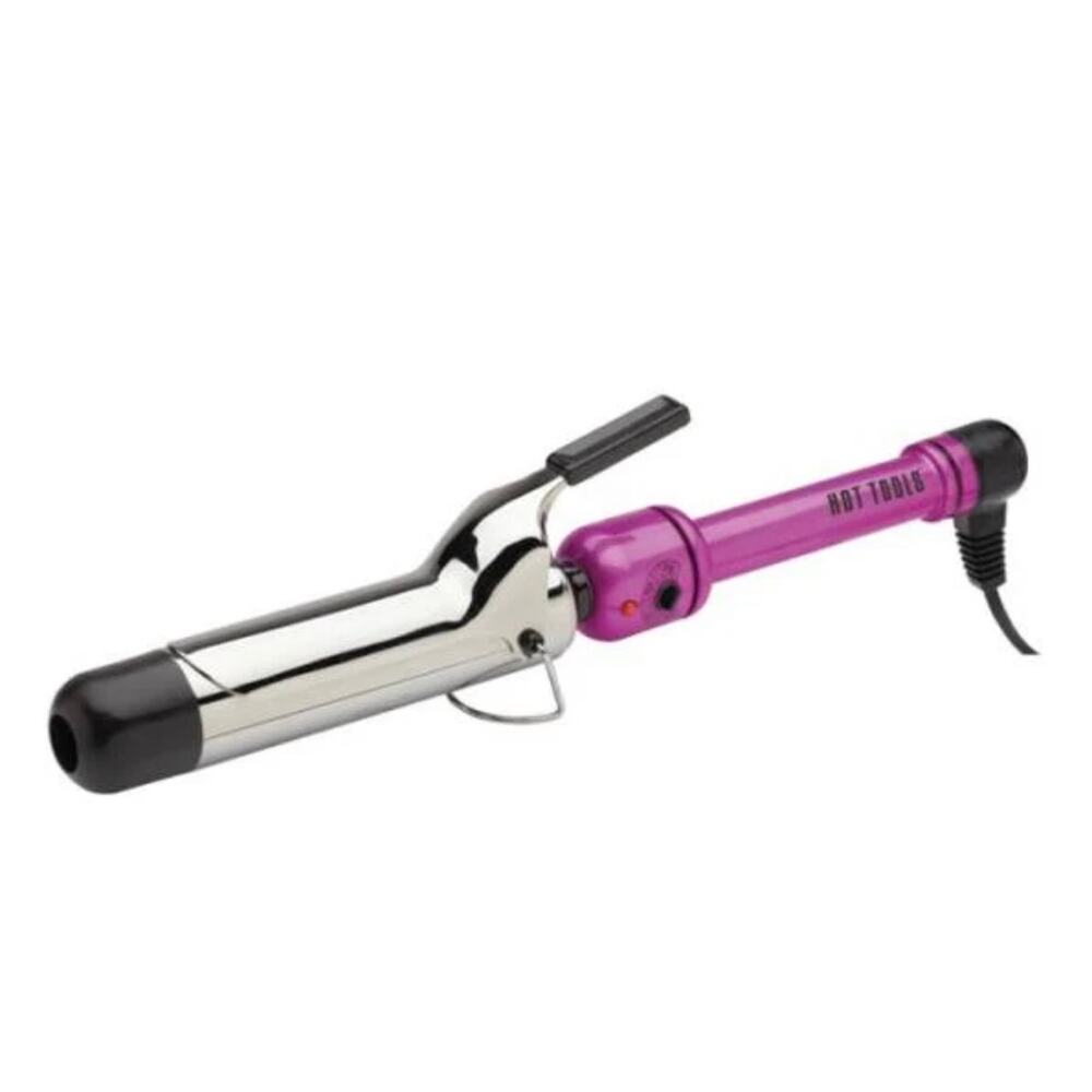 Hot Tools Professional Pink Titanium 1¼” Curling Iron HPK45 Adjustable Heat